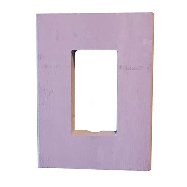 Unbranded PPG 5/4 in. x 5-1/2 in. x 7-1/2 in. Primed Rustic Electrical Block (2)