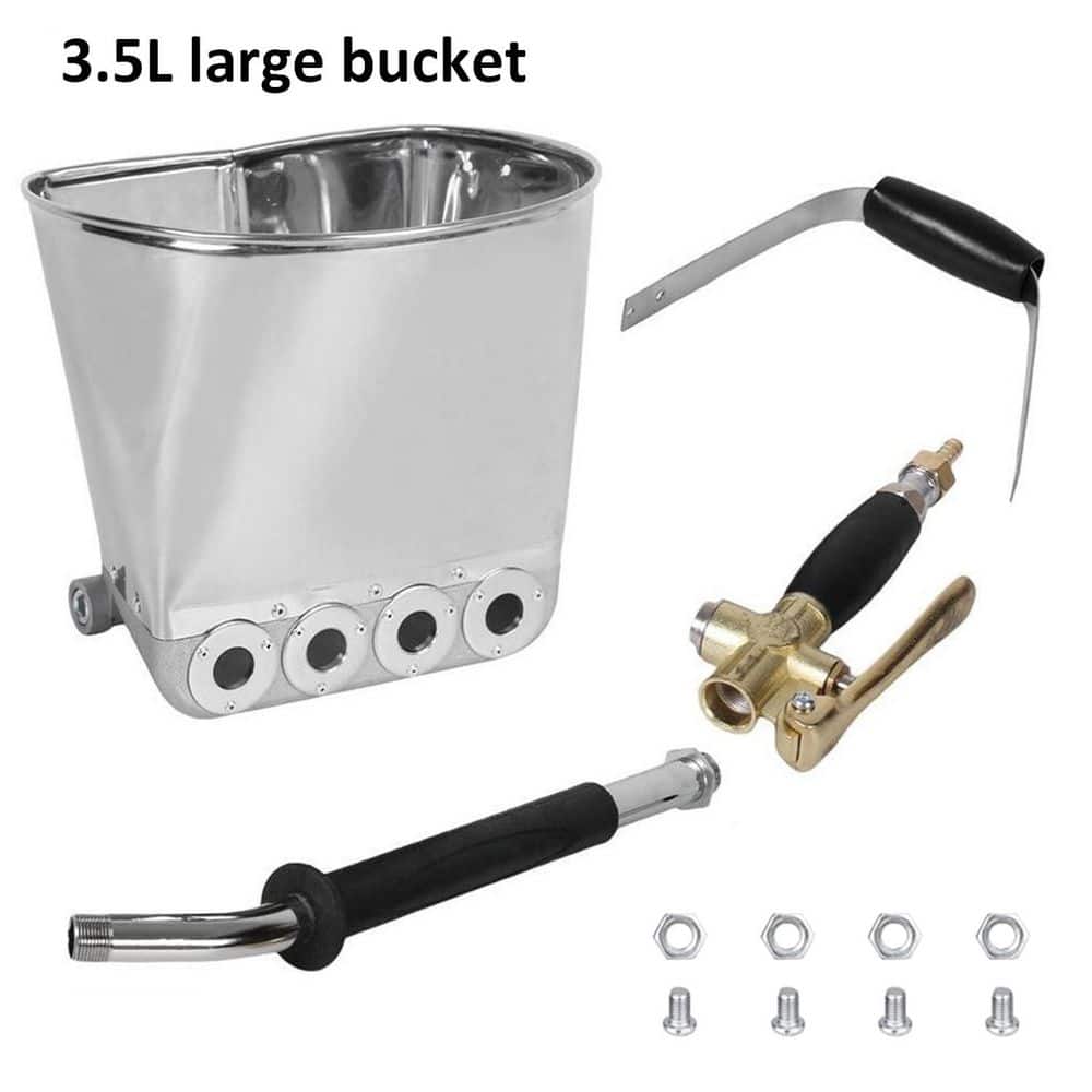 xinyoec 6 l Stucco Concrete Mortar Plaster Sprayer Gun with Ceilings Hopper for Wall Painting Repairing (3)