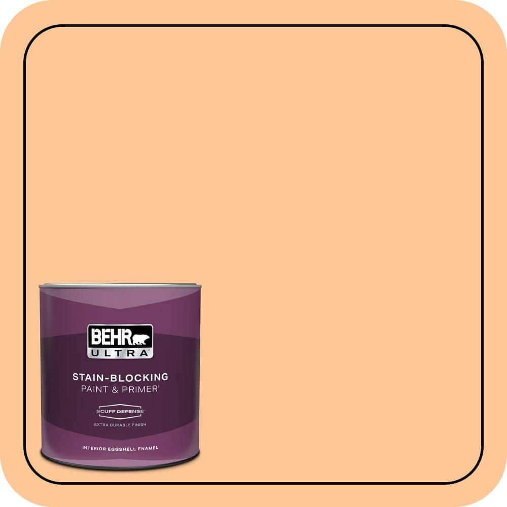BEHR ULTRA 1 qt. #P230-4 Citrus Punch Extra Durable Eggshell Enamel Interior Paint & Primer