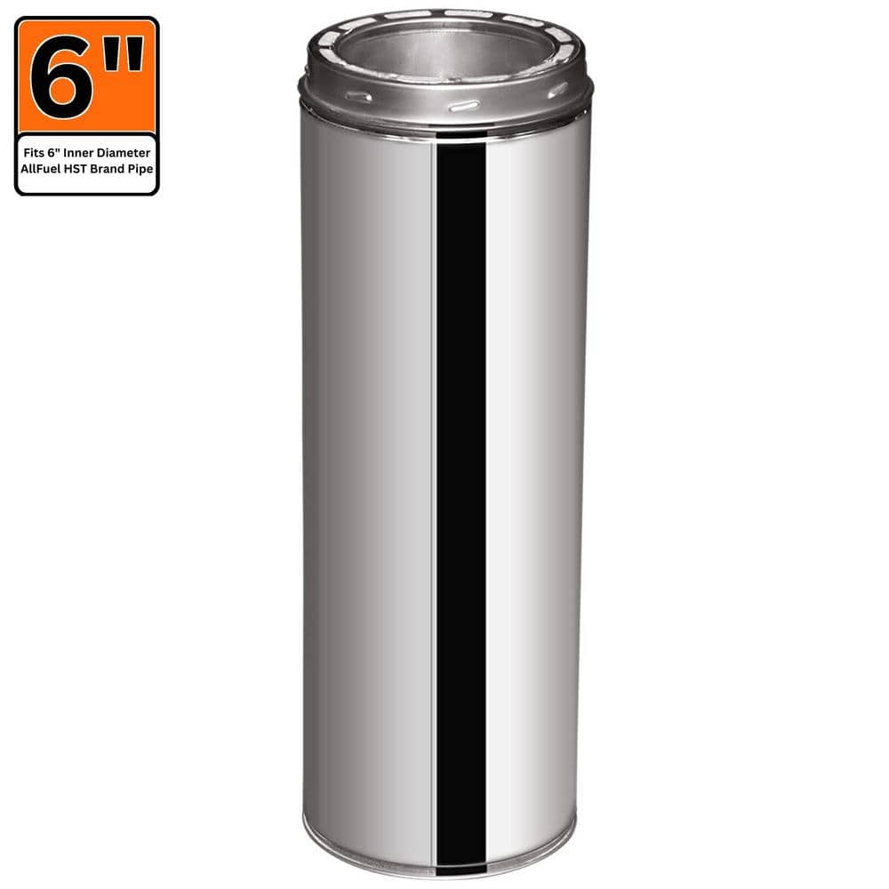 ALLFUEL HST 6 in. x 48 in. Double Wall Chimney Pipe