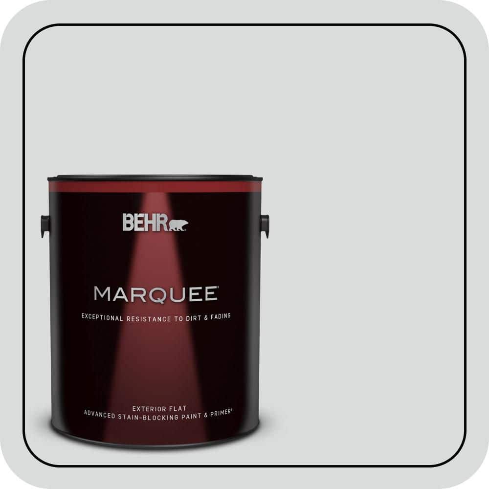 BEHR MARQUEE 1 gal. #PPU26-14 Drizzle Flat Exterior Paint & Primer