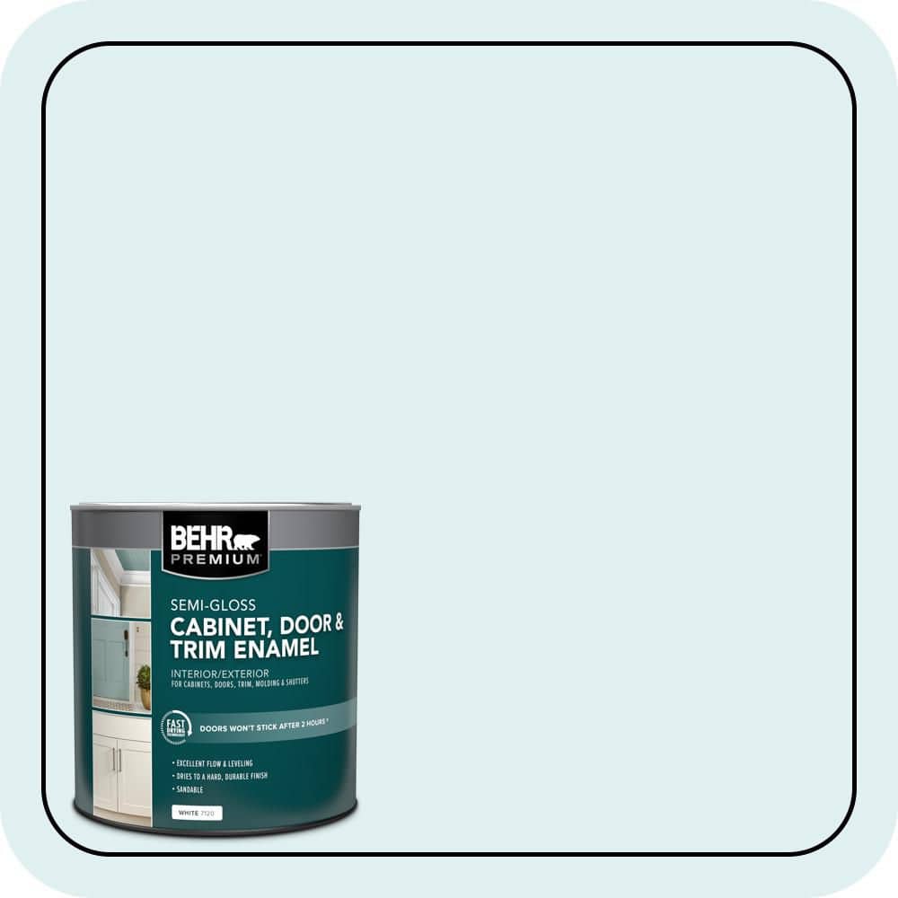 BEHR PREMIUM 1 qt. #M480-1 Helium Semi-Gloss Enamel Interior/Exterior Cabinet, Door & Trim Paint