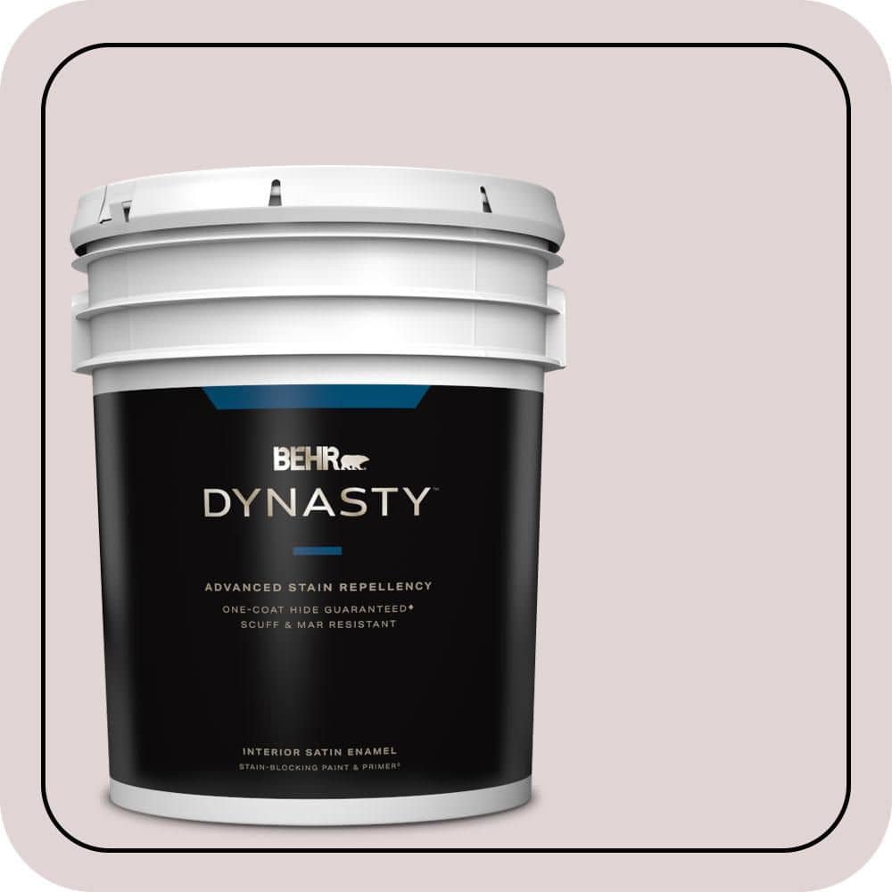 BEHR DYNASTY 5 gal. #N120-2 Razzberry Fizz Satin Enamel Interior Stain-Blocking Paint & Primer