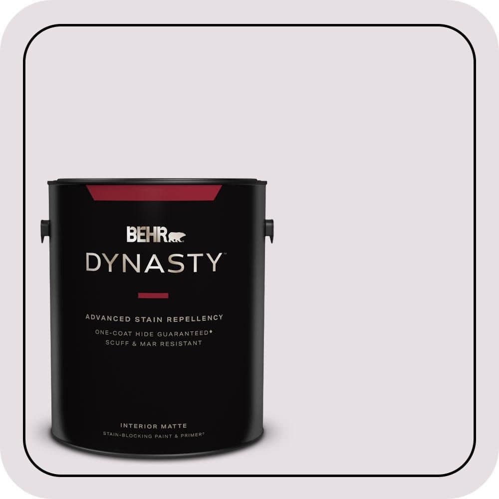 BEHR DYNASTY 1 gal. #670E-2 Pearl Violet Matte Interior Stain-Blocking Paint & Primer
