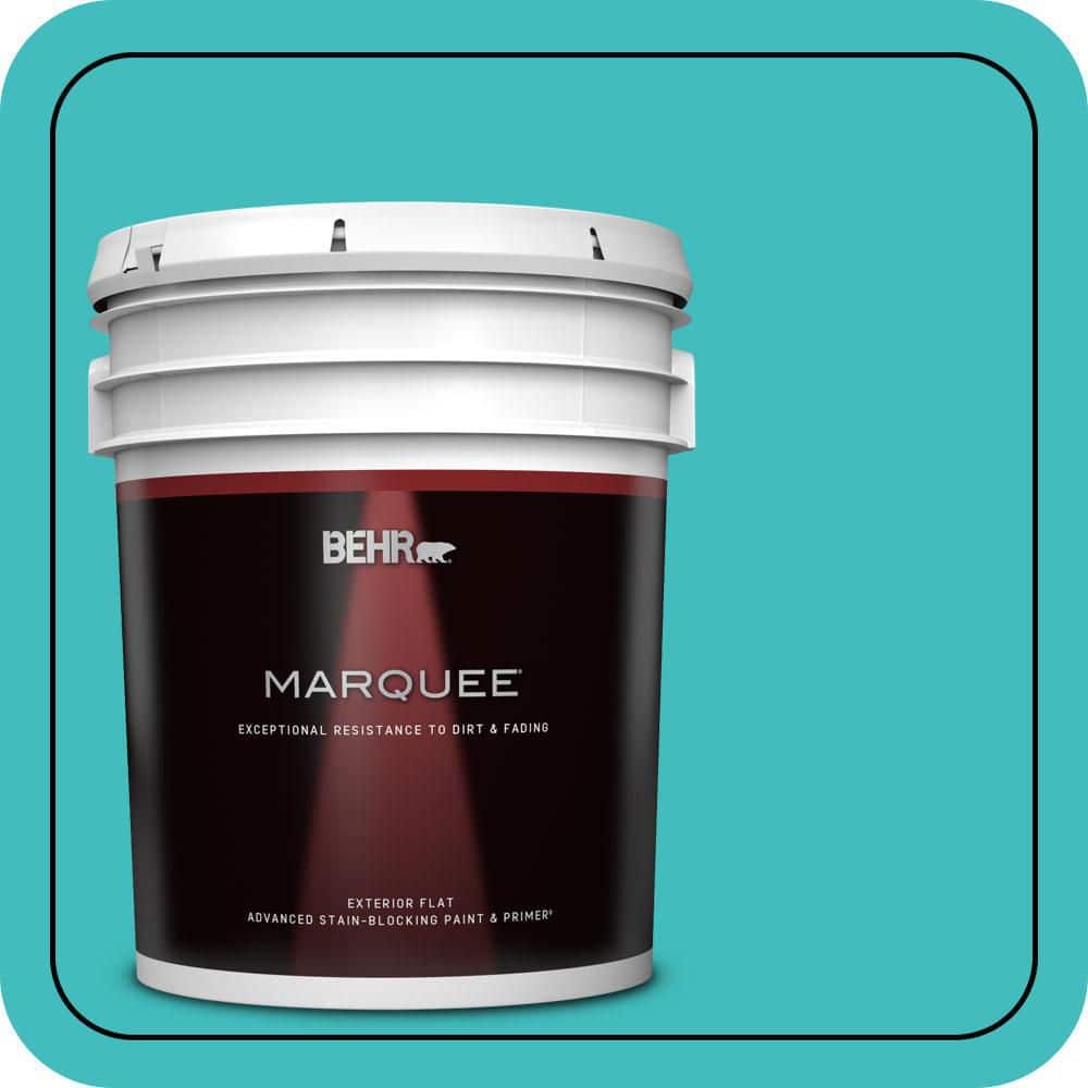 BEHR MARQUEE 5 gal. #P460-4 Lagoon Rock Flat Exterior Paint & Primer