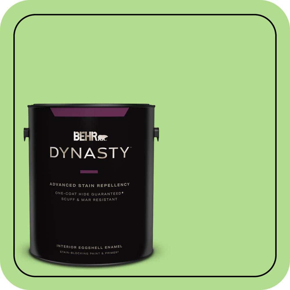 BEHR DYNASTY 1 gal. #MQ4-46 Early Spring One-Coat Hide Eggshell Enamel Interior Stain-Blocking Paint & Primer