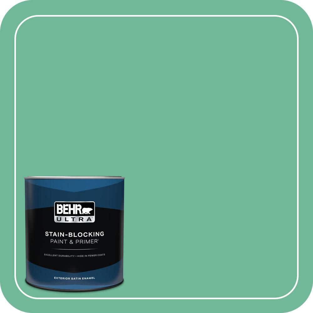BEHR ULTRA 1 qt. #MQ6-41 Farmers Market Satin Enamel Exterior Paint & Primer