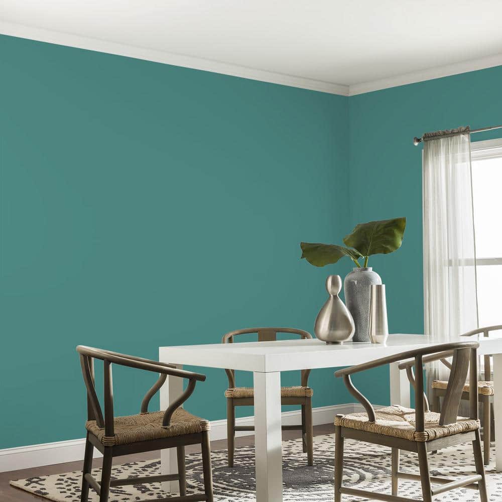 Glidden Premium 1 gal. PPG1142-6 Jericho Jade Eggshell Interior Latex Paint (4)
