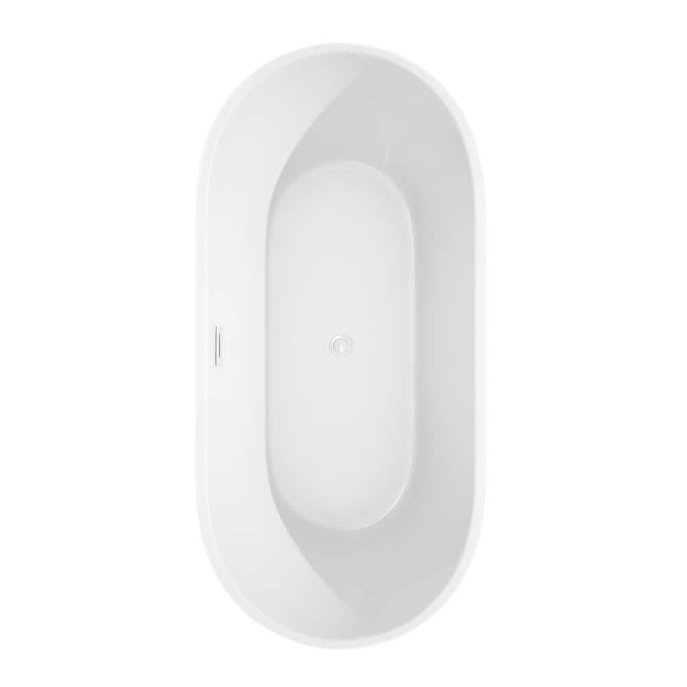 Wyndham Collection Carissa CD 31.5 in. Soaking Bathtub with Center Drain (3)