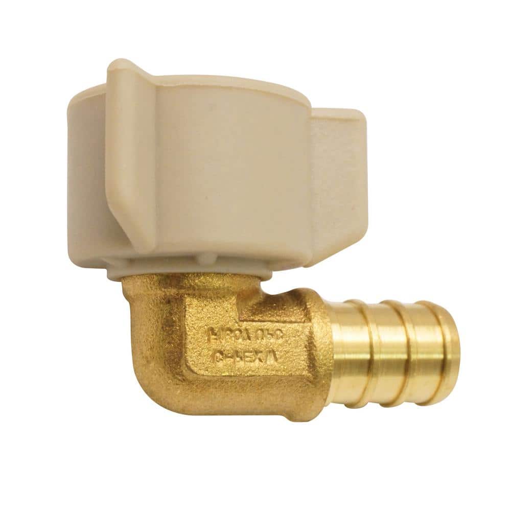 Apollo 1/2 in. Brass PEX-B Barb x 1/2 in. Female Swivel 90-Degree Elbow (1)