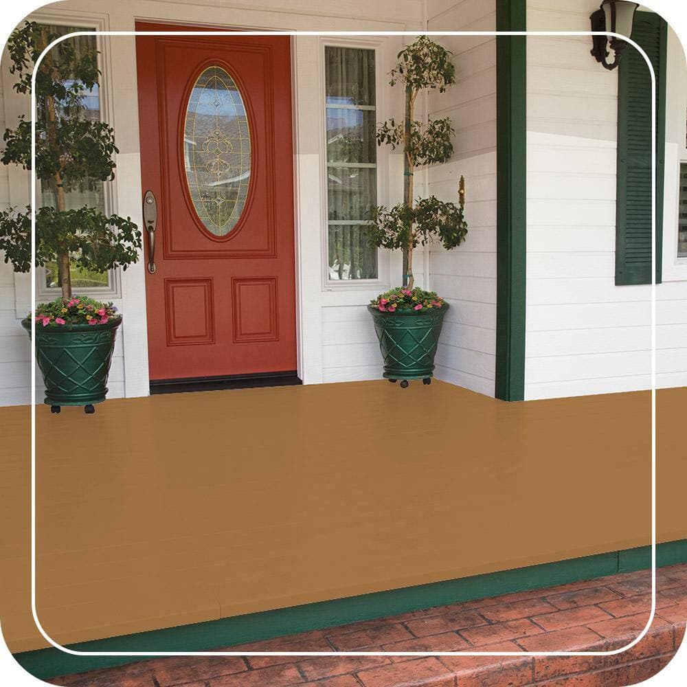BEHR PREMIUM 5 gal. #M250-6 Toffee Tart Low-Lustre Enamel Interior/Exterior Porch and Patio Floor Paint (3)