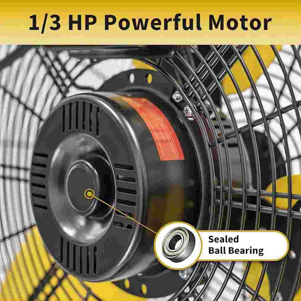 Deeshe 7600 CFM 30 in. High Velocity Tilted Pedestal Fan in yellow (3)