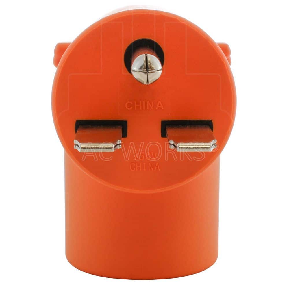 AC WORKS NEMA 6-30 3-Prong Commercial HVAC Plug to 6-50 Welder Adapter (3)