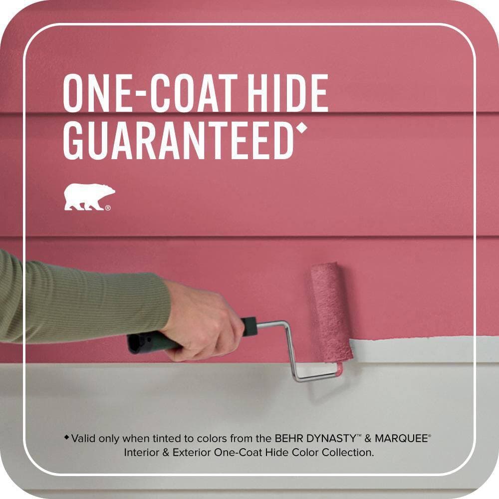 BEHR MARQUEE 5 gal. #MQ4-01 Candy Drop Flat Exterior Paint & Primer (3)