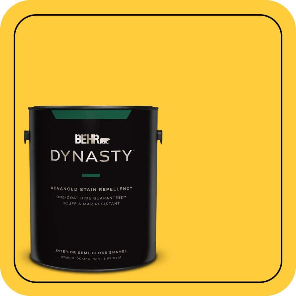 BEHR DYNASTY 1 gal. #S-G-360 Bright Star Semi-Gloss Enamel Interior Stain-Blocking Paint & Primer