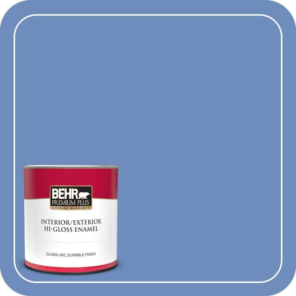 BEHR PREMIUM PLUS 1 qt. #MQ5-46 Debutante Ball Hi-Gloss Enamel Interior/Exterior Paint & Primer (1)