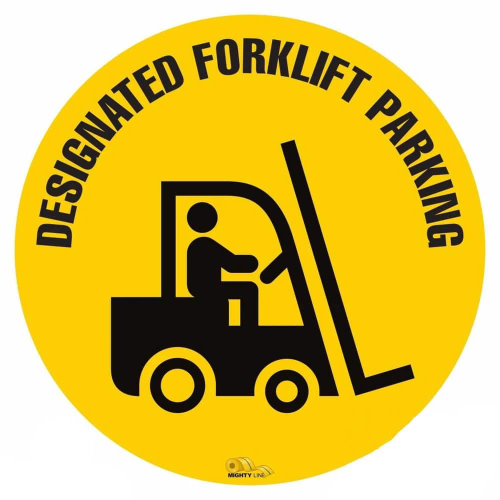 Mighty Line 16 in. Designated Fork Lift Parking Industrial Strength Floor Sign