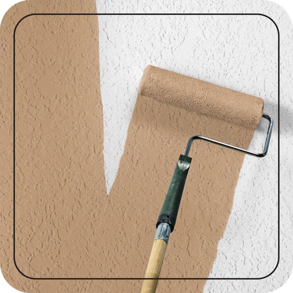 BEHR PREMIUM 5 gal. #270F-4 Peanut Butter Elastomeric Masonry, Stucco and Brick Exterior Paint (3)