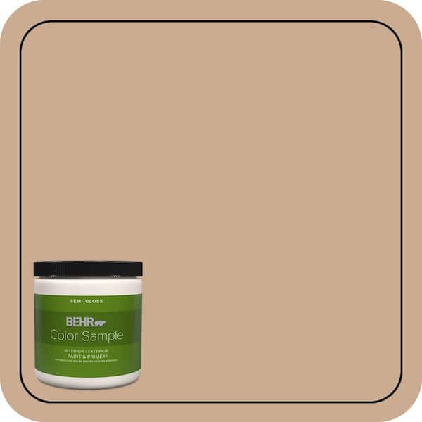 BEHR PREMIUM PLUS 8 oz. #N250-3 Pottery Wheel Semi-Gloss Interior/Exterior Paint & Primer Color Sample (2)