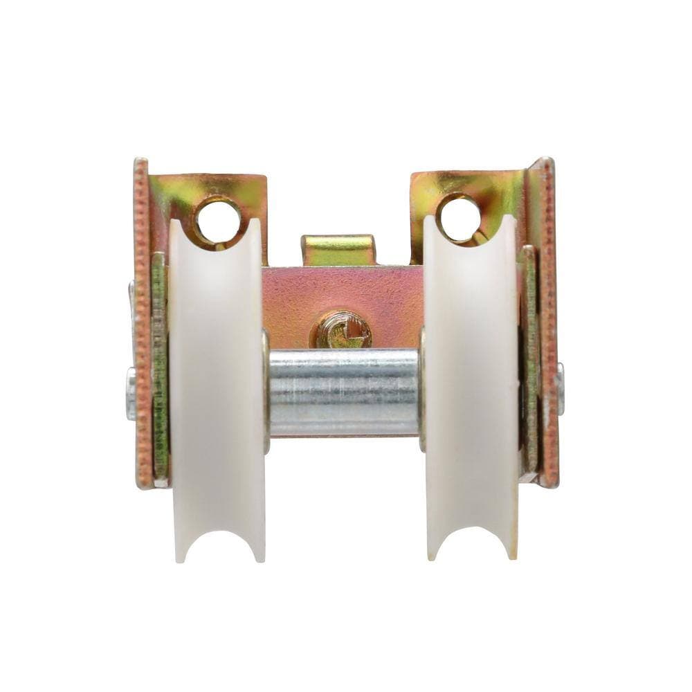 Prime-Line 1-1/4 in., Nylon Ball Bearing Sliding Door Dual Roller Assembly, Ador Hilite (3)