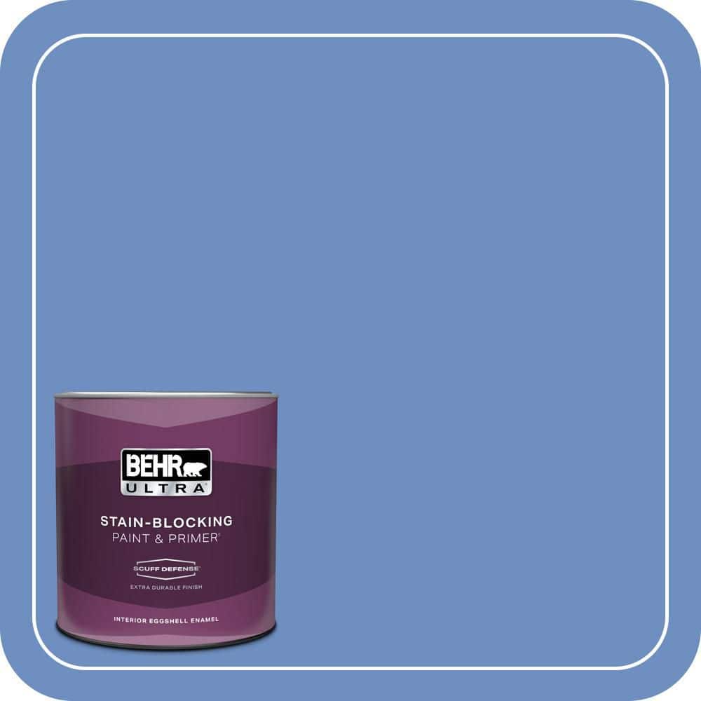 BEHR ULTRA 1 qt. #590B-5 Purple Hyacinth Extra Durable Eggshell Enamel Interior Paint & Primer