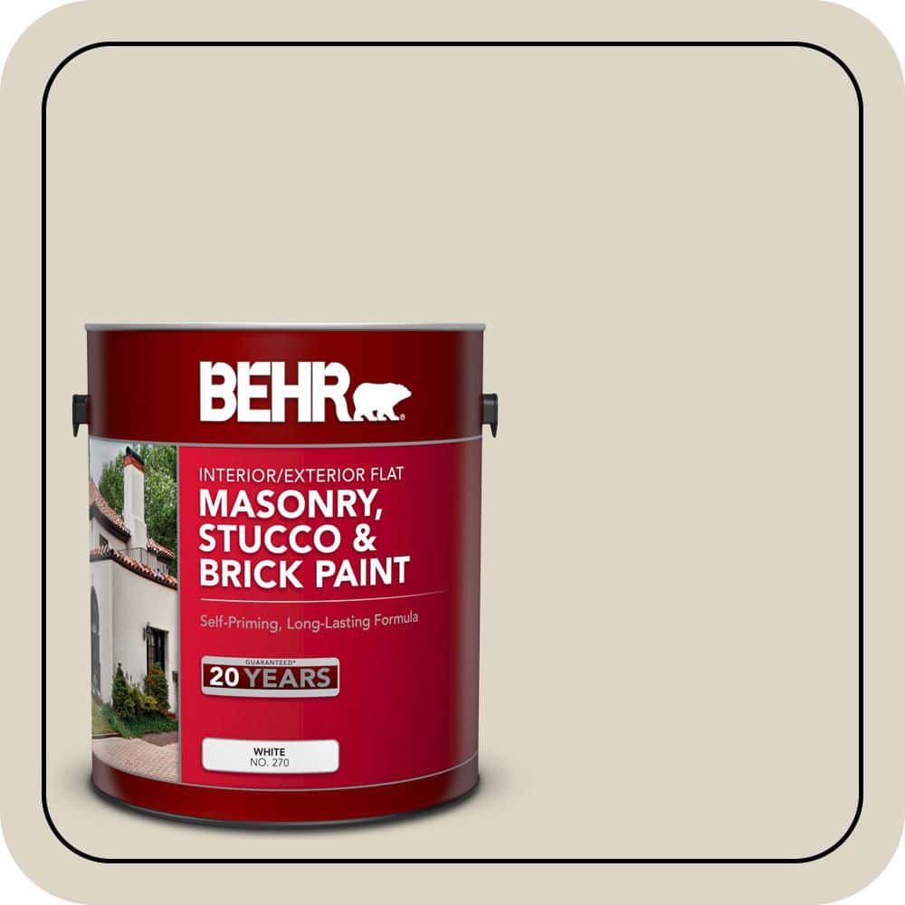 BEHR 1 gal. #ECC-43-1 Sonoran Sands Flat Interior/Exterior Masonry, Stucco and Brick Paint