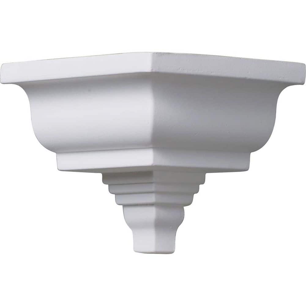 Ekena Millwork 4-1/2 in. x 4-1/2 in. x 3-7/8 in. Urethane Outside Corner Moulding, Matches Moulding (1)