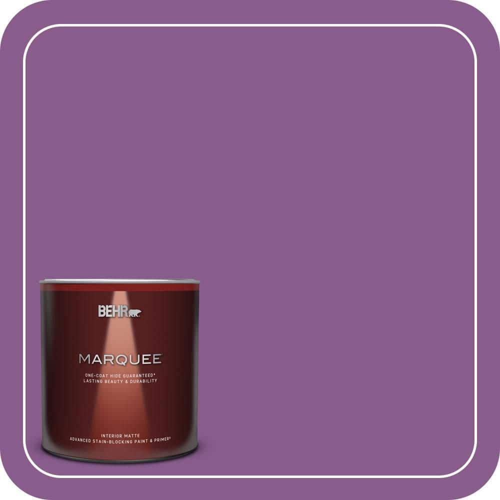 BEHR MARQUEE 1 qt. #670B-7 Candy Violet Matte Interior Paint & Primer