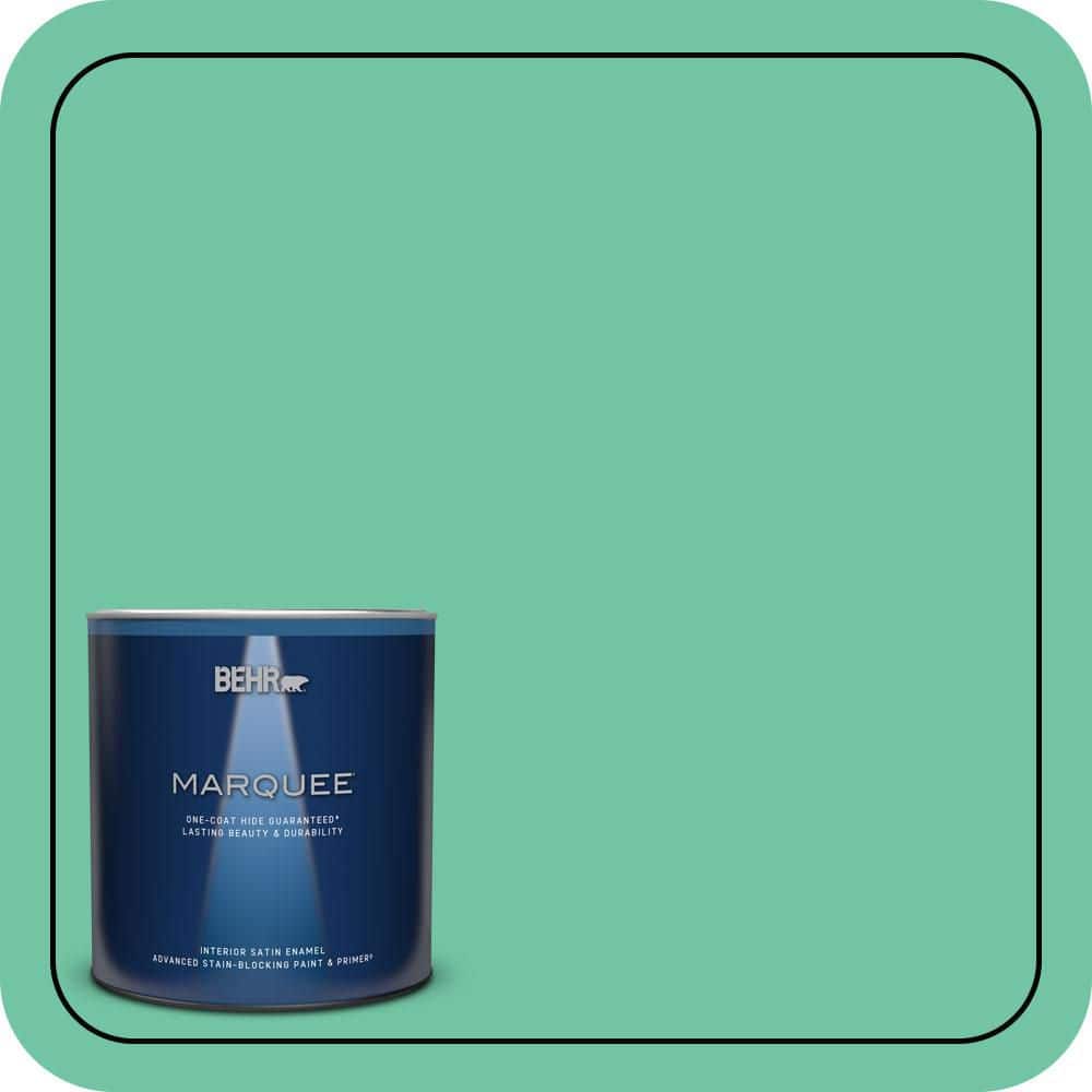 BEHR MARQUEE 1 qt. #P420-4A Gem Silica Satin Enamel Interior Paint & Primer
