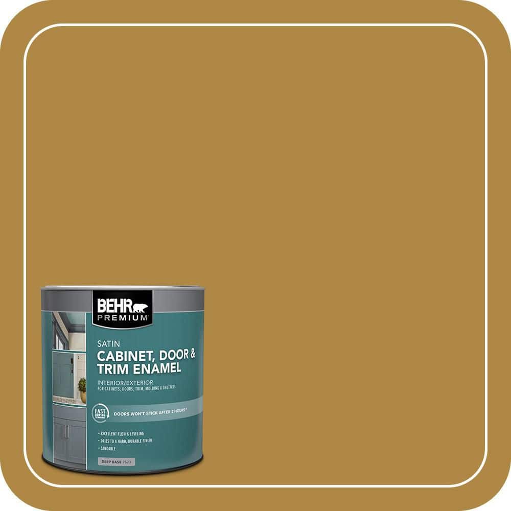 BEHR PREMIUM 1 qt. #M300-6 Indian Spice Satin Enamel Interior/Exterior Cabinet, Door & Trim Paint (1)