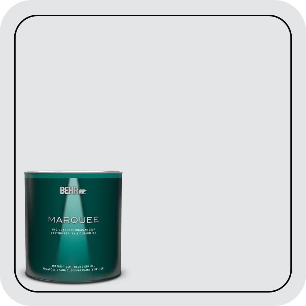 BEHR MARQUEE 1 qt. #MQ3-31 Dutch White One-Coat Hide Semi-Gloss Enamel Interior Paint & Primer