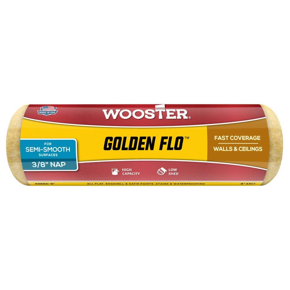 Wooster 9 in. x 3/8 in. Golden Flo High-Density Fabric Roller Cover (1)
