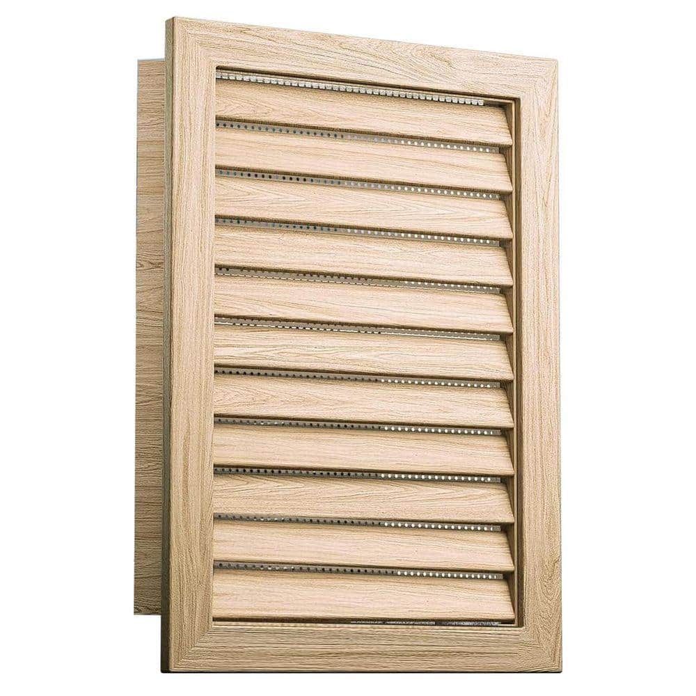 KIWDZFU 12 x 18 Wood Gable Vent Replaceable Mesh Paintable Finish Smooth Surface Ideal for Attic Shed Ventilation (1)
