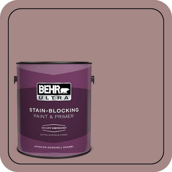 BEHR PREMIUM PLUS #120F-4 Blackberry Mocha Enamel & Primer Color Sample (3)