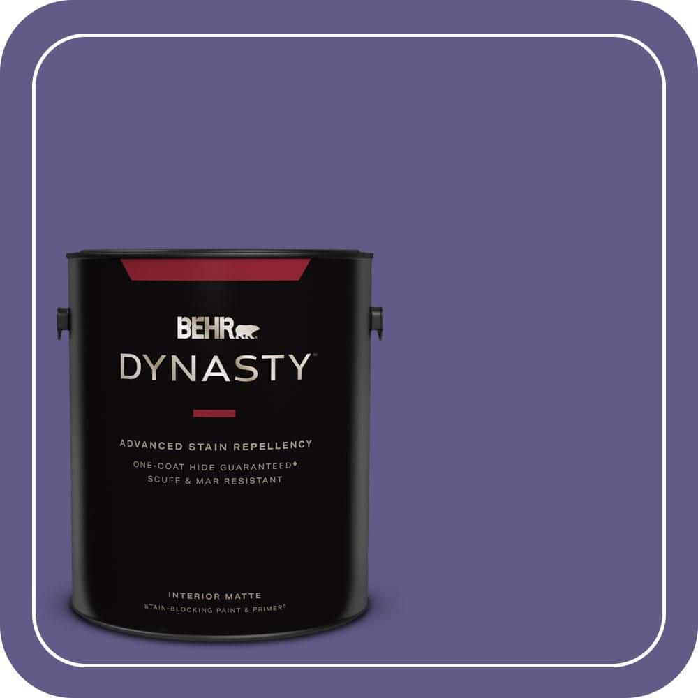 BEHR DYNASTY 1 gal. #S-G-640 Purple Balloon Matte Interior Stain-Blocking Paint & Primer