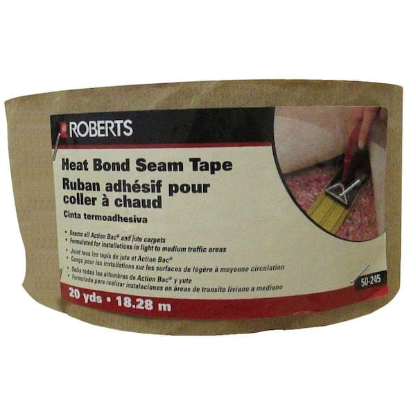 ROBERTS Heat-Loc 3-11/16 in. x 60 ft. Heat Bond Carpet Seaming Tape Roll