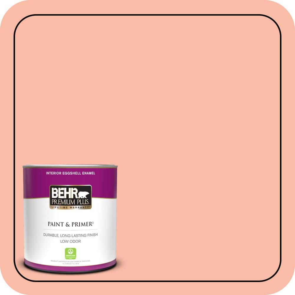 BEHR PREMIUM PLUS #200A-3 Blushing Apricot Enamel Low Odor & Primer