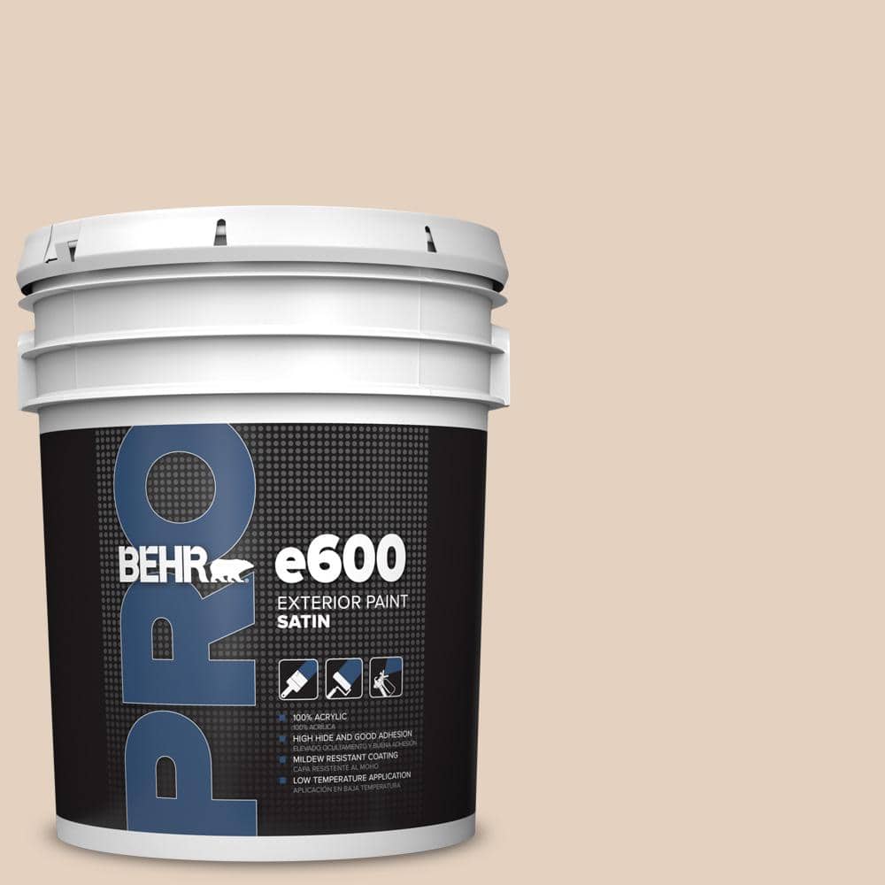 BEHR PRO 5 gal. #S220-1 Autumn Blush Satin Exterior Paint