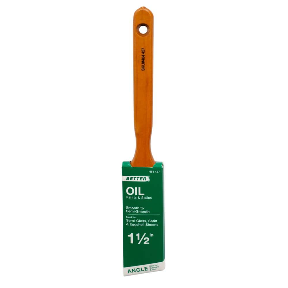 PRIVATE BRAND UNBRANDED Better Oil Polyester/Natural Bristle Blend Paint Brush