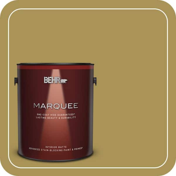 BEHR PREMIUM PLUS #M310-6 Bitter Lemon Flat Low Odor & Primer (3)