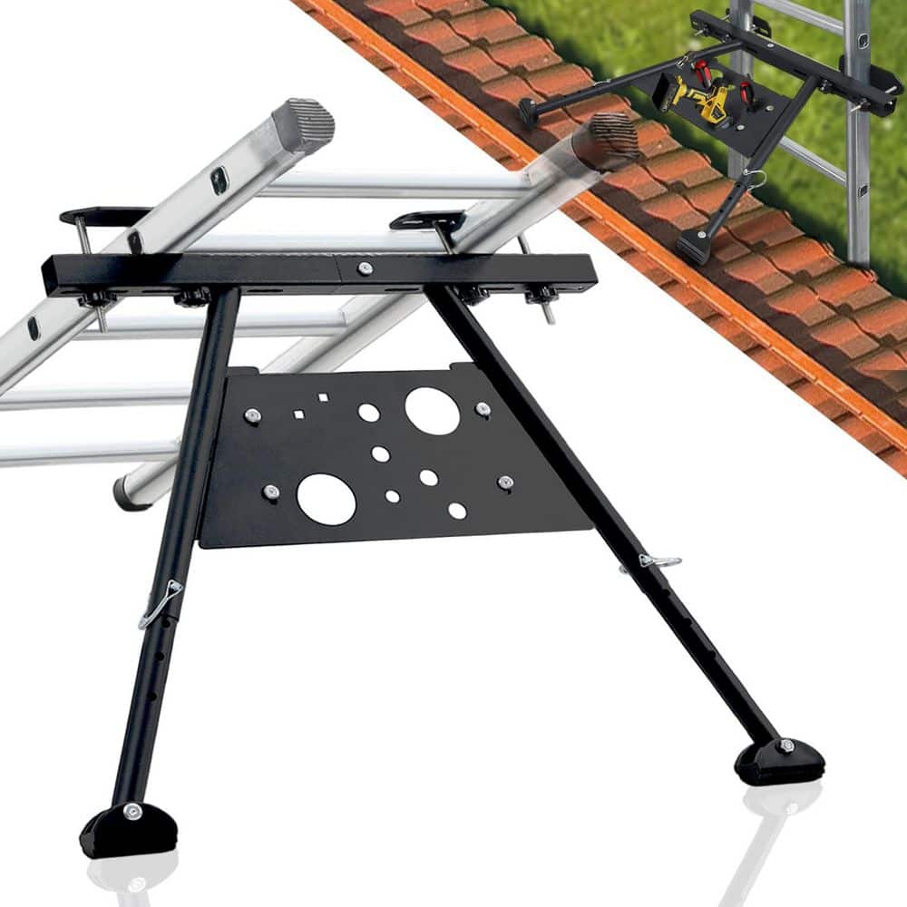 Helhom 20 in. to 29.5 in. Safe and Stable Ladder Standoff with Adjustable Length for Roof Gutter Supports (1)