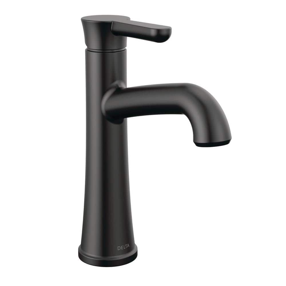 Delta Greydon Single Handle Single Hole Bathroom Faucet in Matte Black (2)