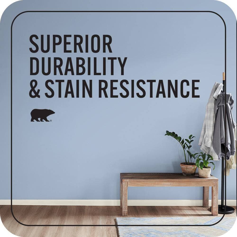 BEHR MARQUEE 1 gal. #S530-3 Aerial View One-Coat Hide Satin Enamel Interior Paint & Primer (4)