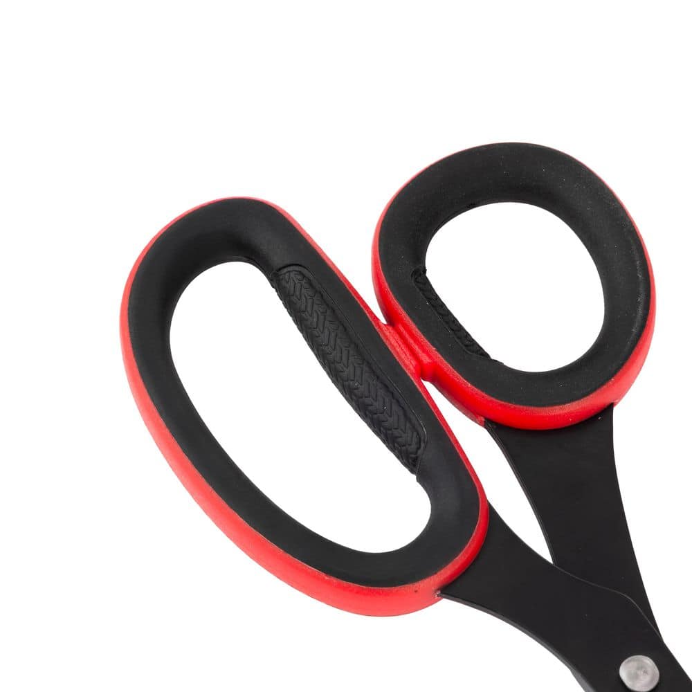 Arrow Fastener Arrow Craft Stainless Steel Scissors, 5", For Sewing, Ergonomic Grip, Rust-Proof, Black/Red (3)
