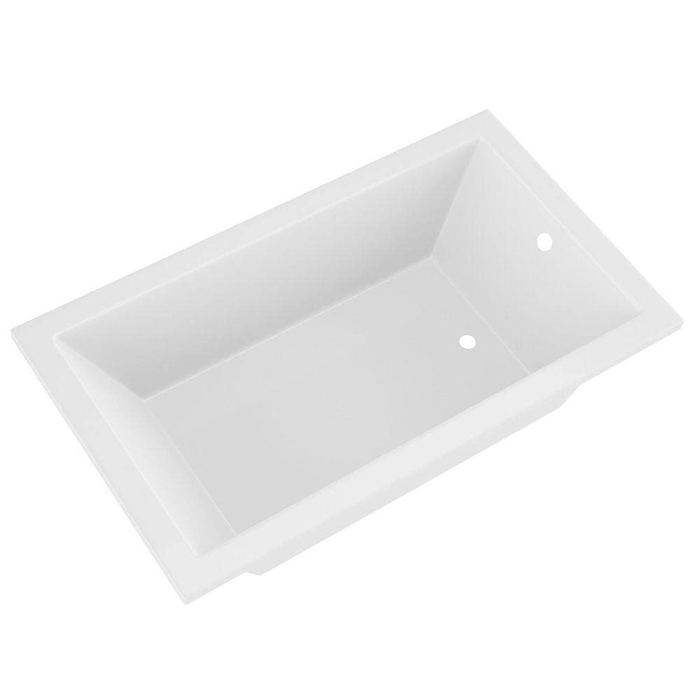 Universal Tubs DTHDX 66 in. x 36 in. Rectangular Soaking Bathtub with Reversible Drain in White (2)