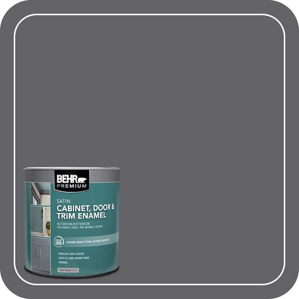 BEHR PREMIUM 1 qt. #N530-6 Digital Satin Enamel Interior/Exterior Cabinet, Door & Trim Paint (2)
