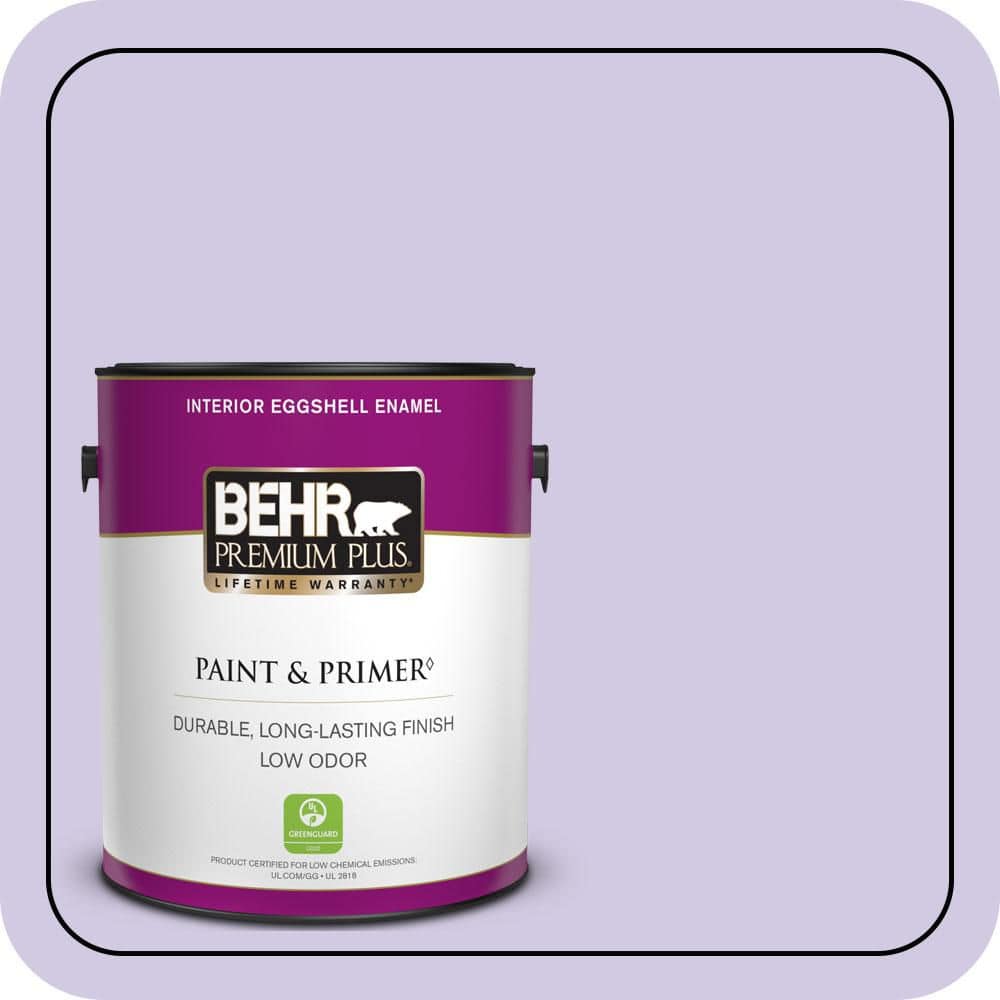 BEHR PREMIUM PLUS 1 gal. #650C-3 Light Mulberry Eggshell Enamel Low Odor Interior Paint & Primer