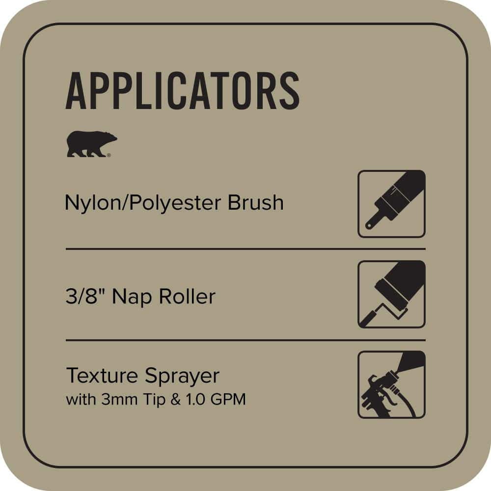 BEHR PREMIUM #N340-4 Textured Low-Lustre Enamel Interior/Exterior Porch and Patio Anti-Slip Floor Paint (4)