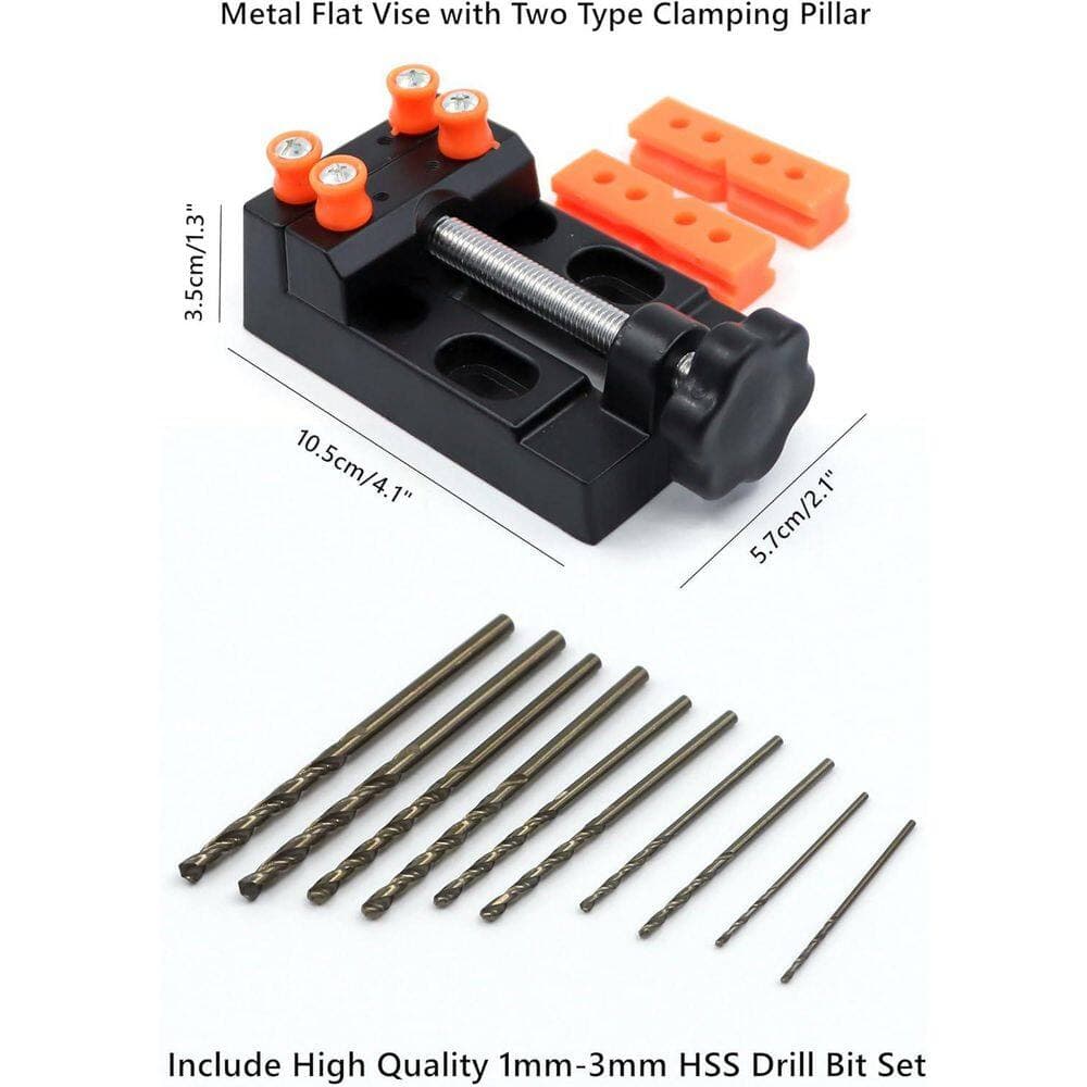 Afoxsos Mini Precision Metal Drill Press Machine Portable Table Driller CNC Motor B10 Chuck DIY Jewelry Cable railing System (2)