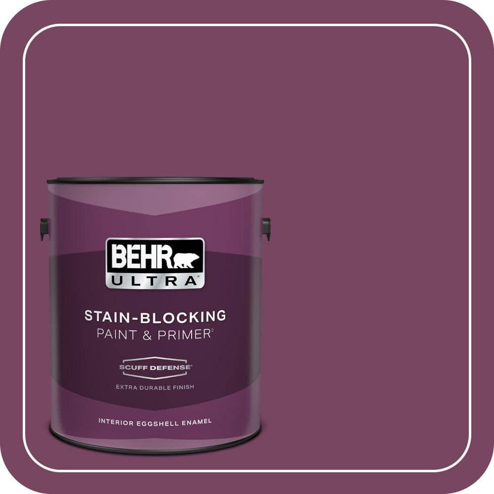 BEHR ULTRA 1 gal. #690B-7 Plum Jam Extra Durable Eggshell Enamel Interior Paint & Primer